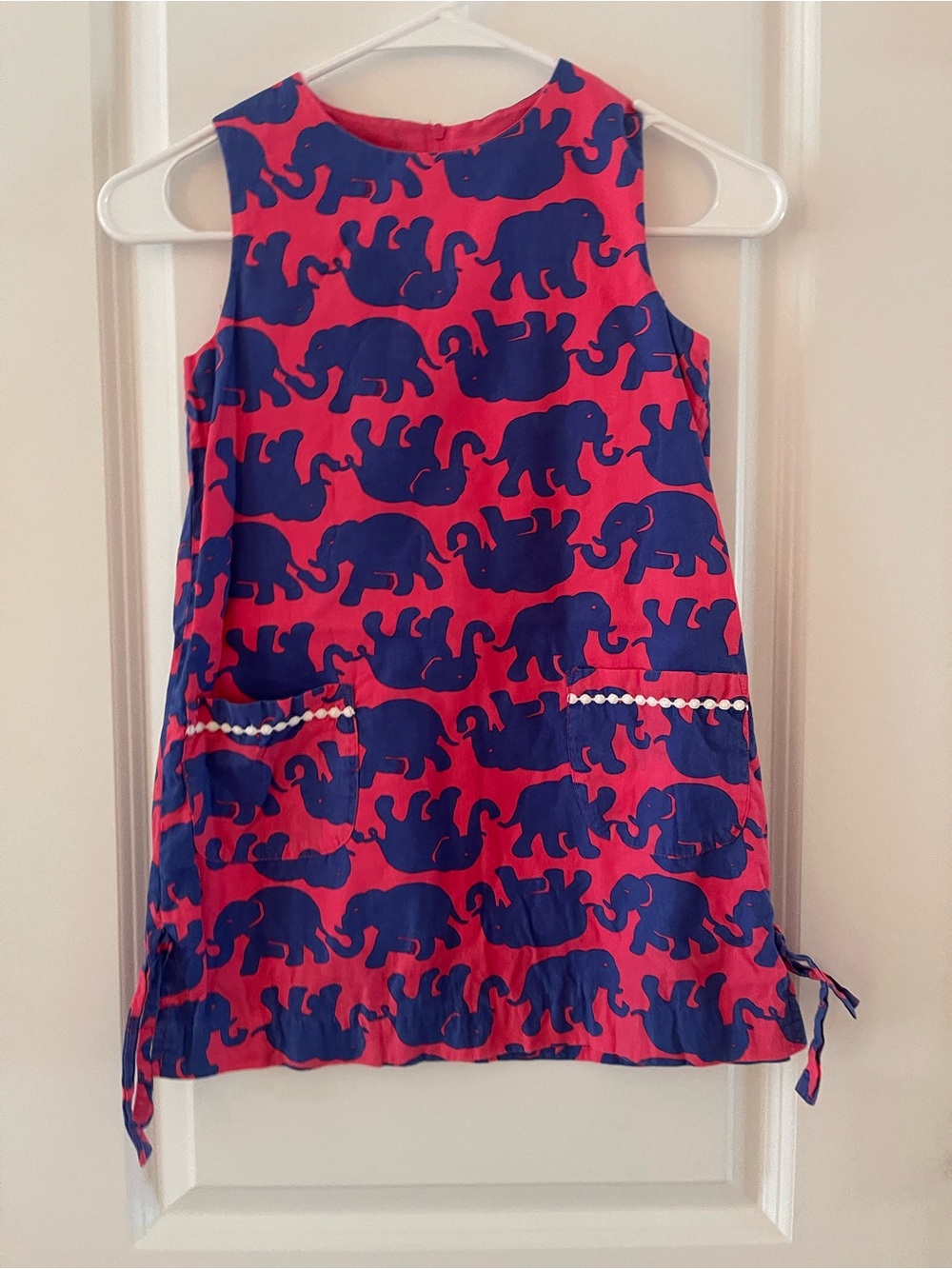 Lilly Pulitzer Hot Pink & Navy Elephant Print Tank Dress